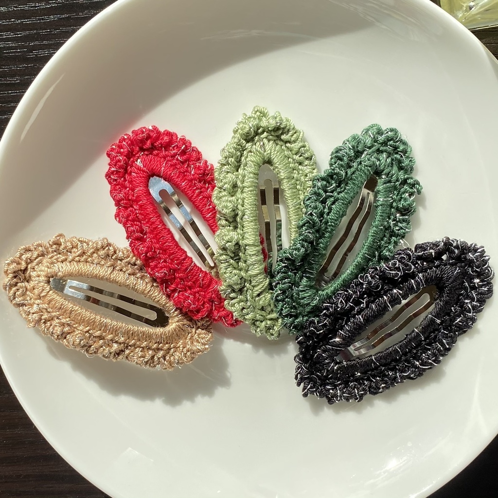 【単色×銀ラメ】パッチンピン (受注生産)