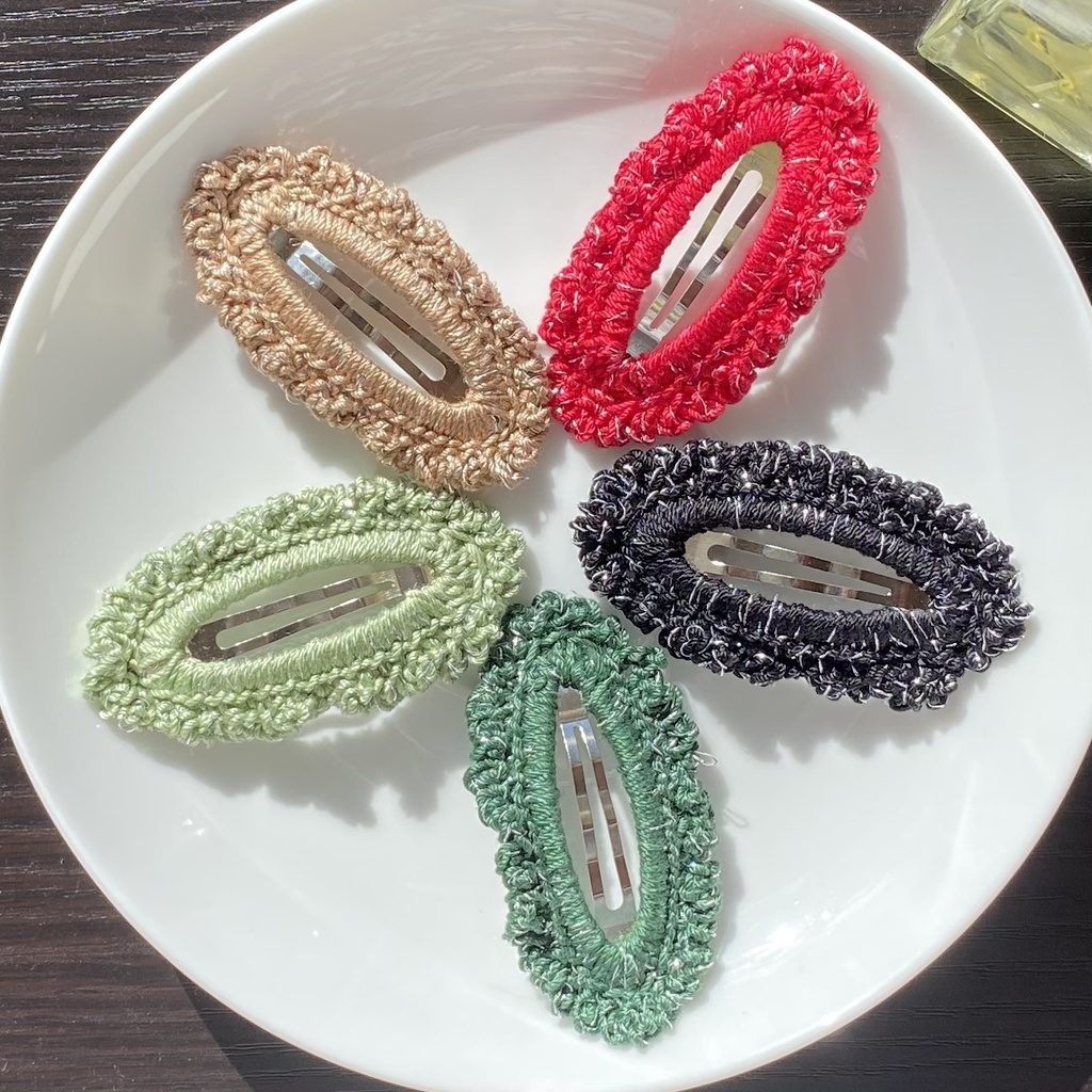 【単色×銀ラメ】パッチンピン (受注生産)