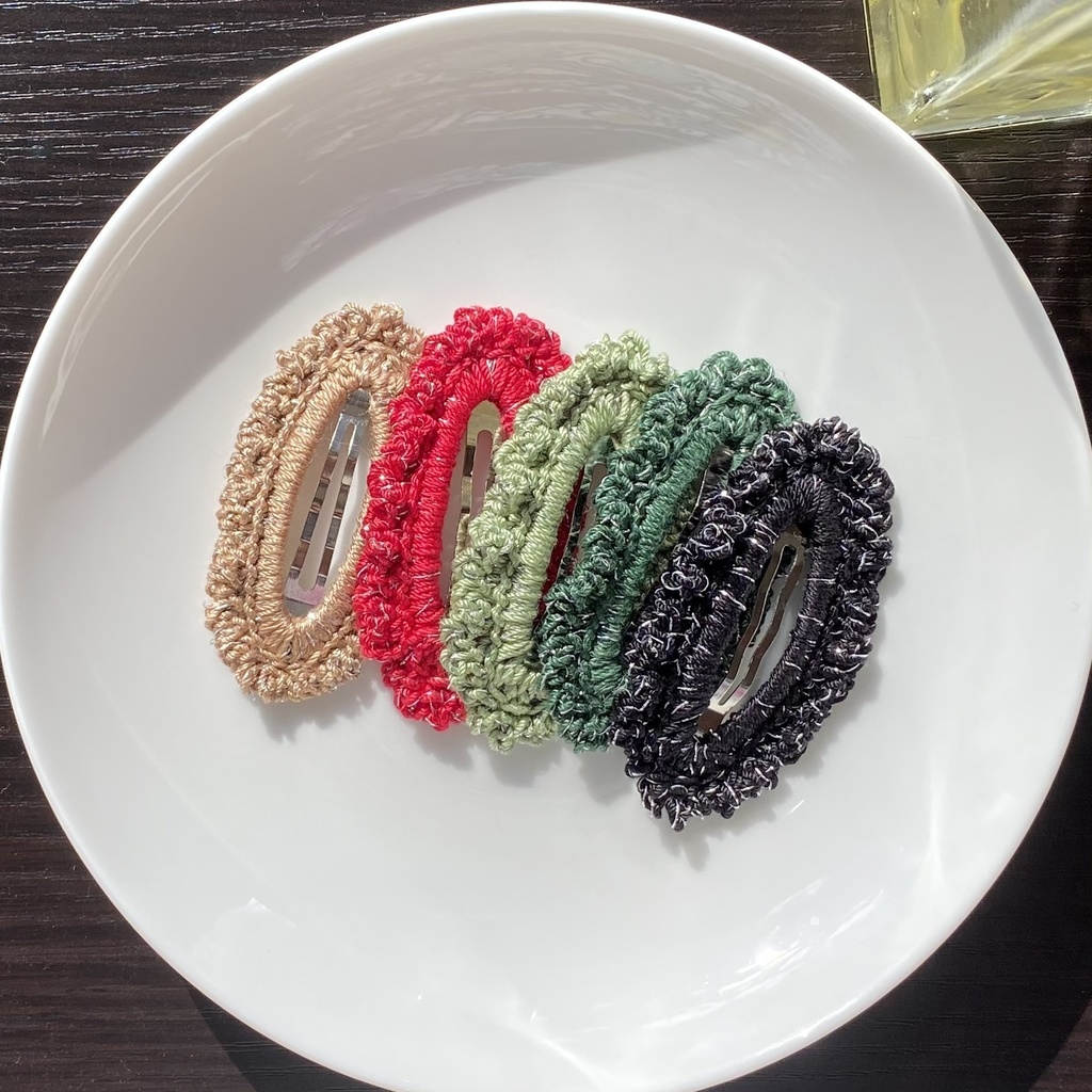 【単色×銀ラメ】パッチンピン (受注生産)