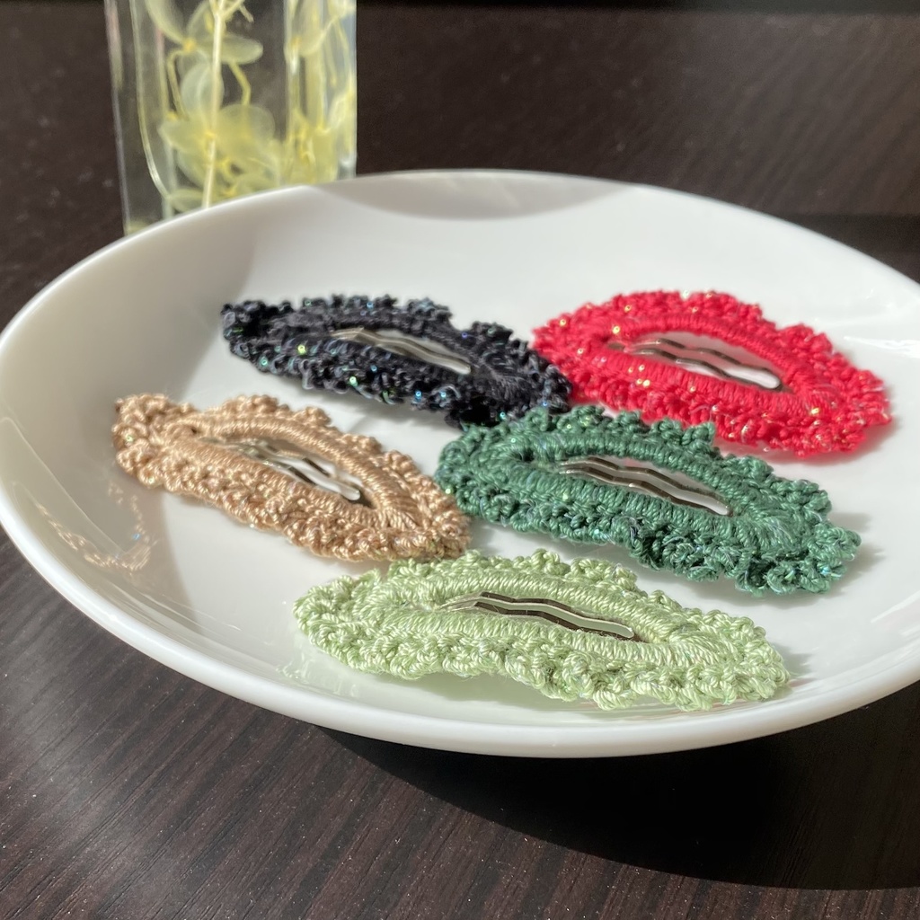 【単色×オーロラ】パッチンピン (受注生産)