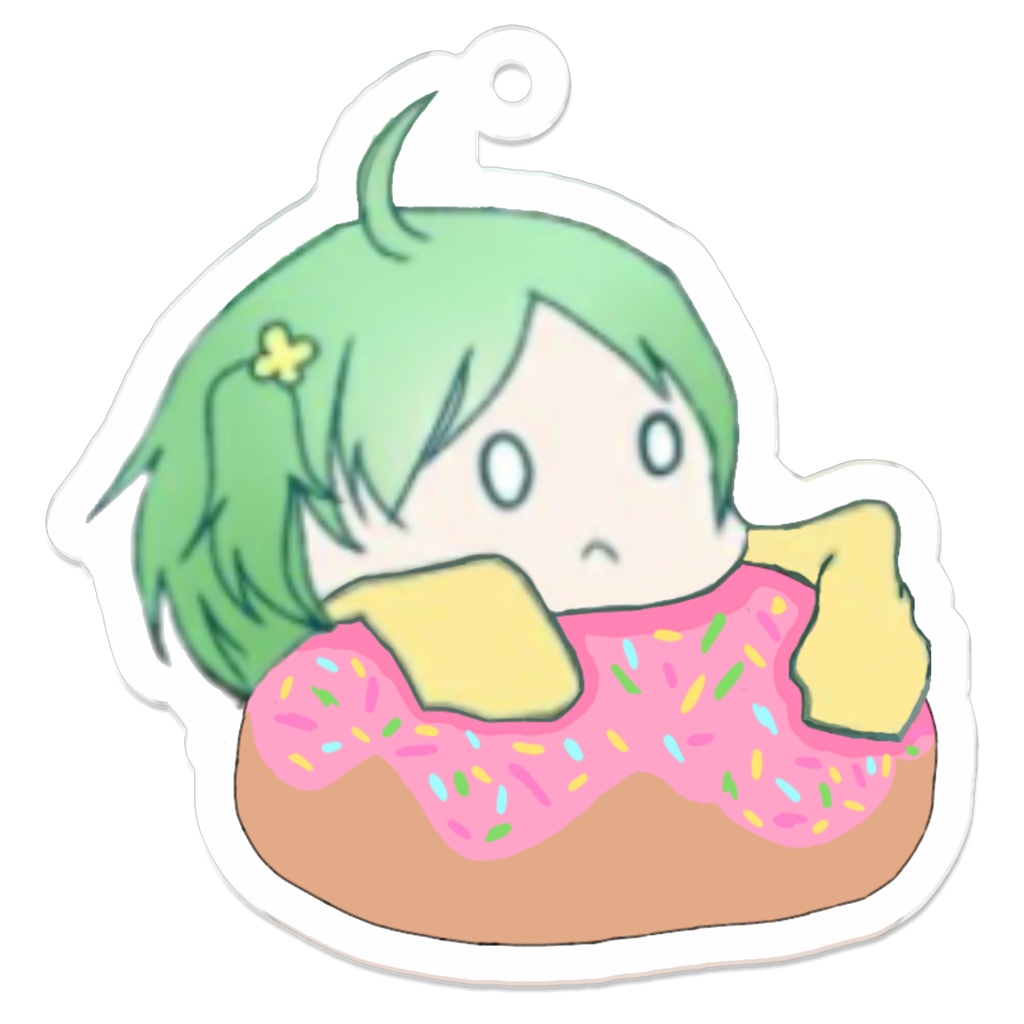 ミニモニいちごドーナツアクリルキーホルダー