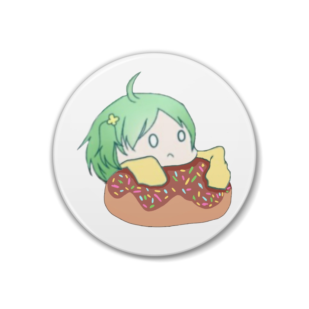 ミニモニチョコドーナツ缶バッチ