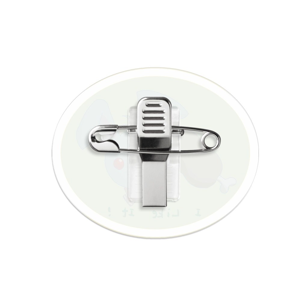 肉食兎アクリルバッジ