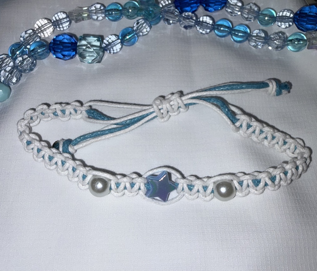 【nem仔ハンドメイド】調整可能ブレスレット