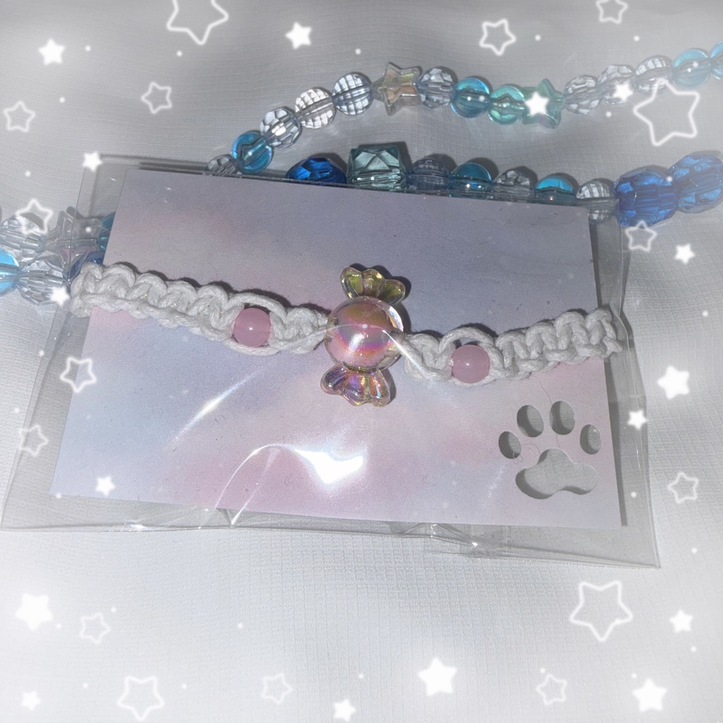 【nem仔ハンドメイド】調整可能ブレスレット