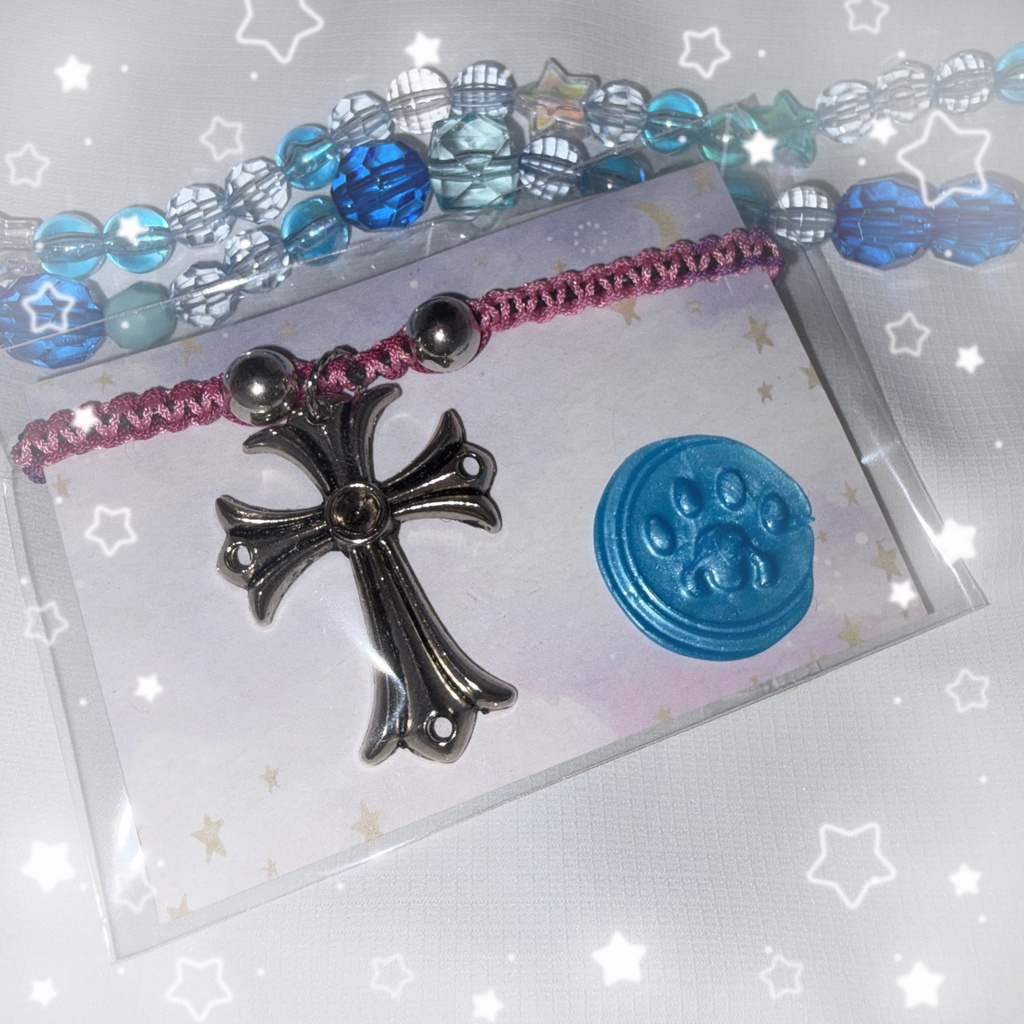 【nem仔ハンドメイド】調整可能ブレスレット