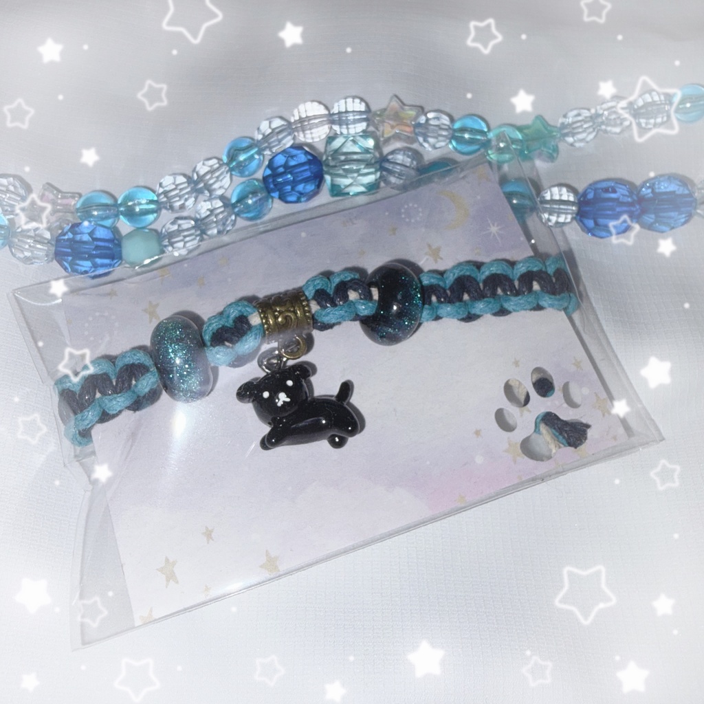 【nem仔ハンドメイド】調整可能ブレスレット