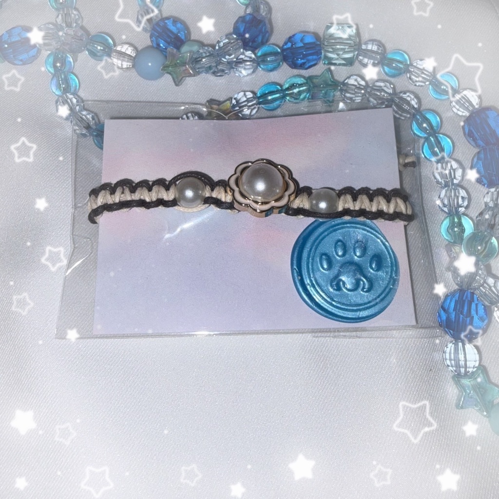 【nem仔ハンドメイド】オトナフラワー【調整可能ブレスレット】