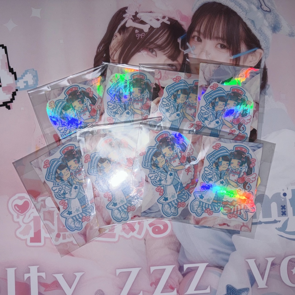 【小鳥遊める×nem仔コラボグッズ】ステッカー3set