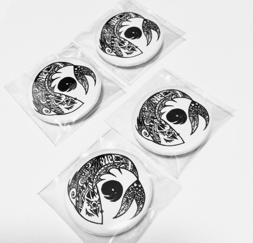 生命の魚 缶バッチ35mm