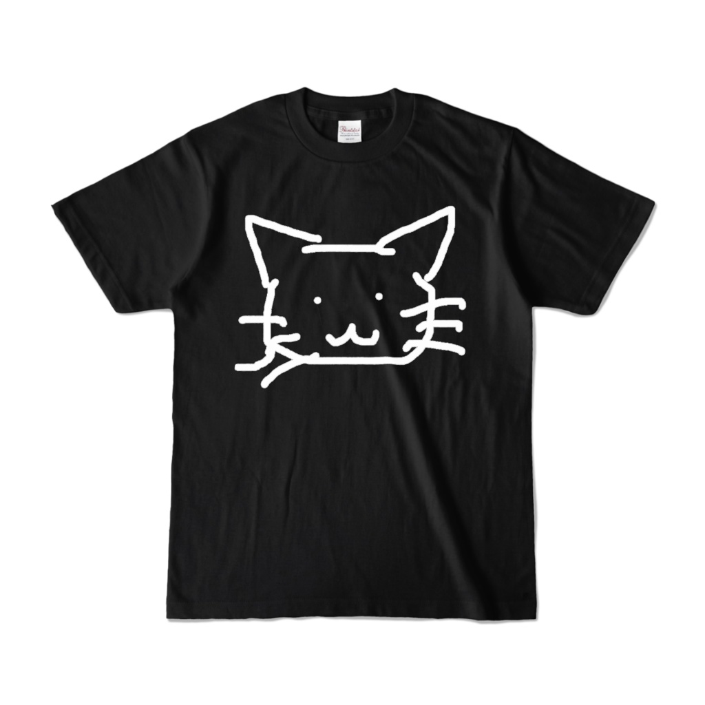 リーセルさんが描いたねこTシャツ黒