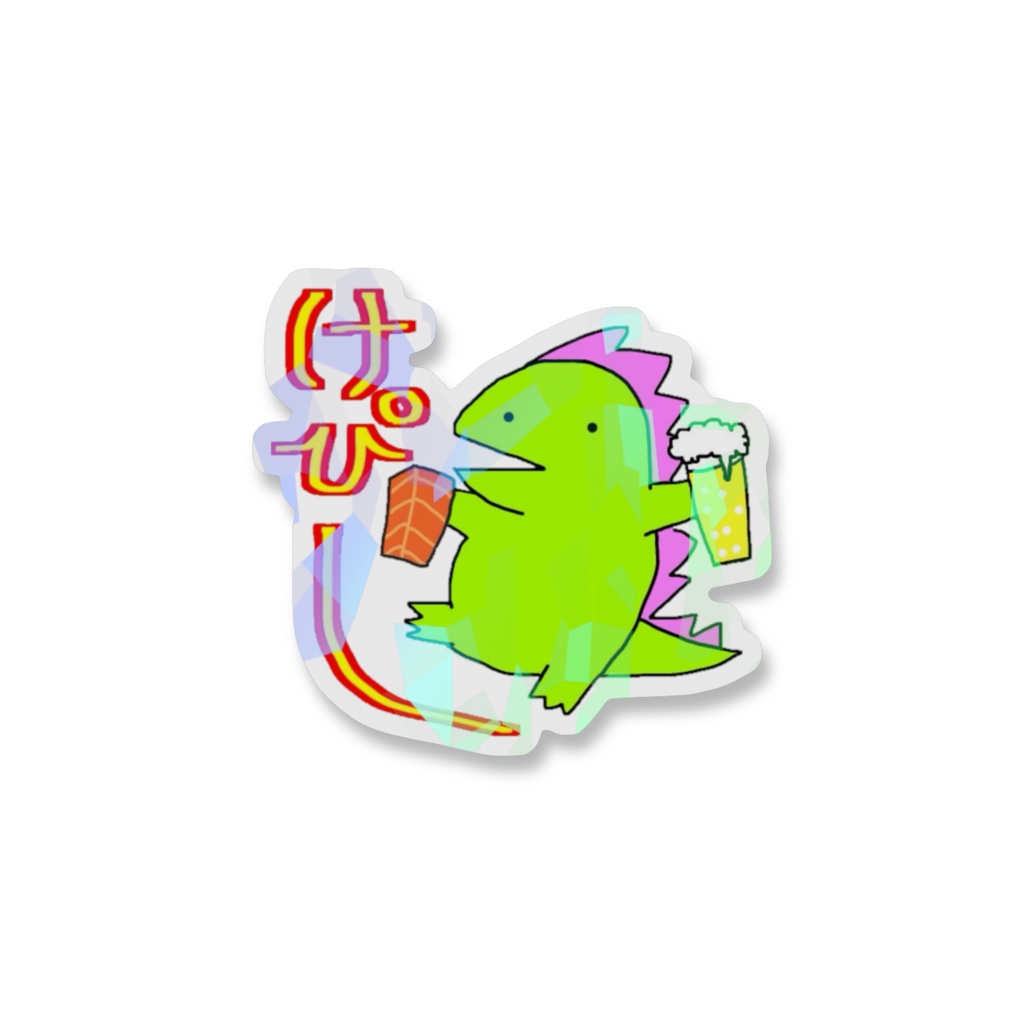 けぴーきょうりゅうスマホステッカー(ホログラム)