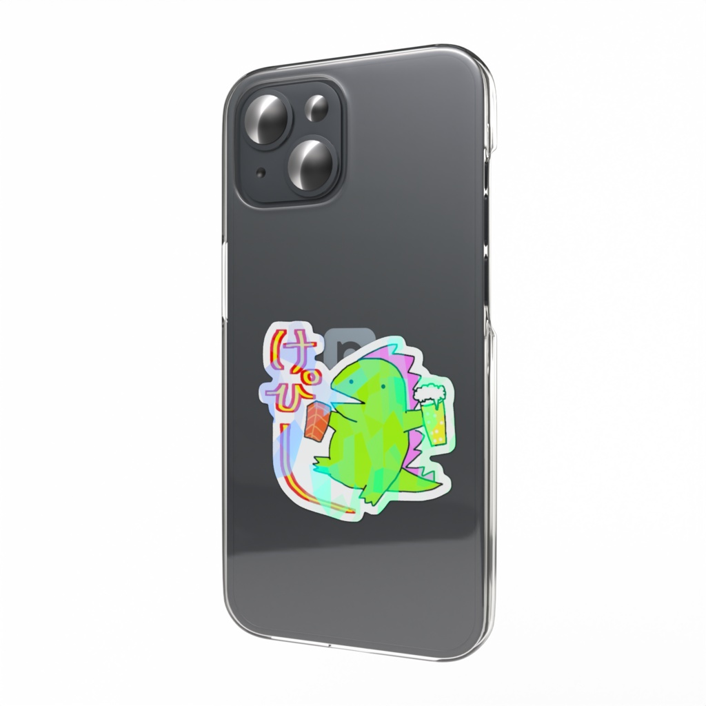 けぴーきょうりゅうスマホステッカー(ホログラム)