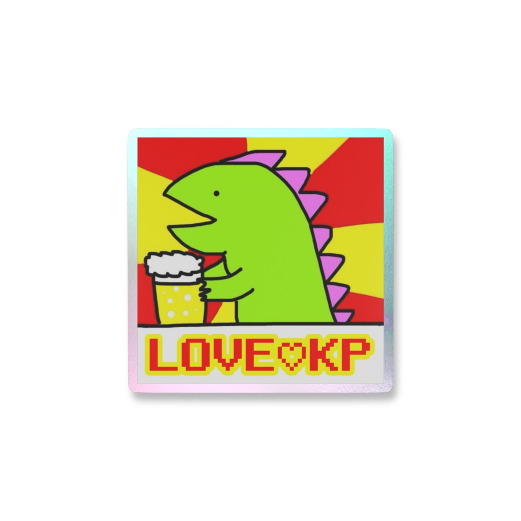 LOVE♡KPスマホステッカー(オーロラ)