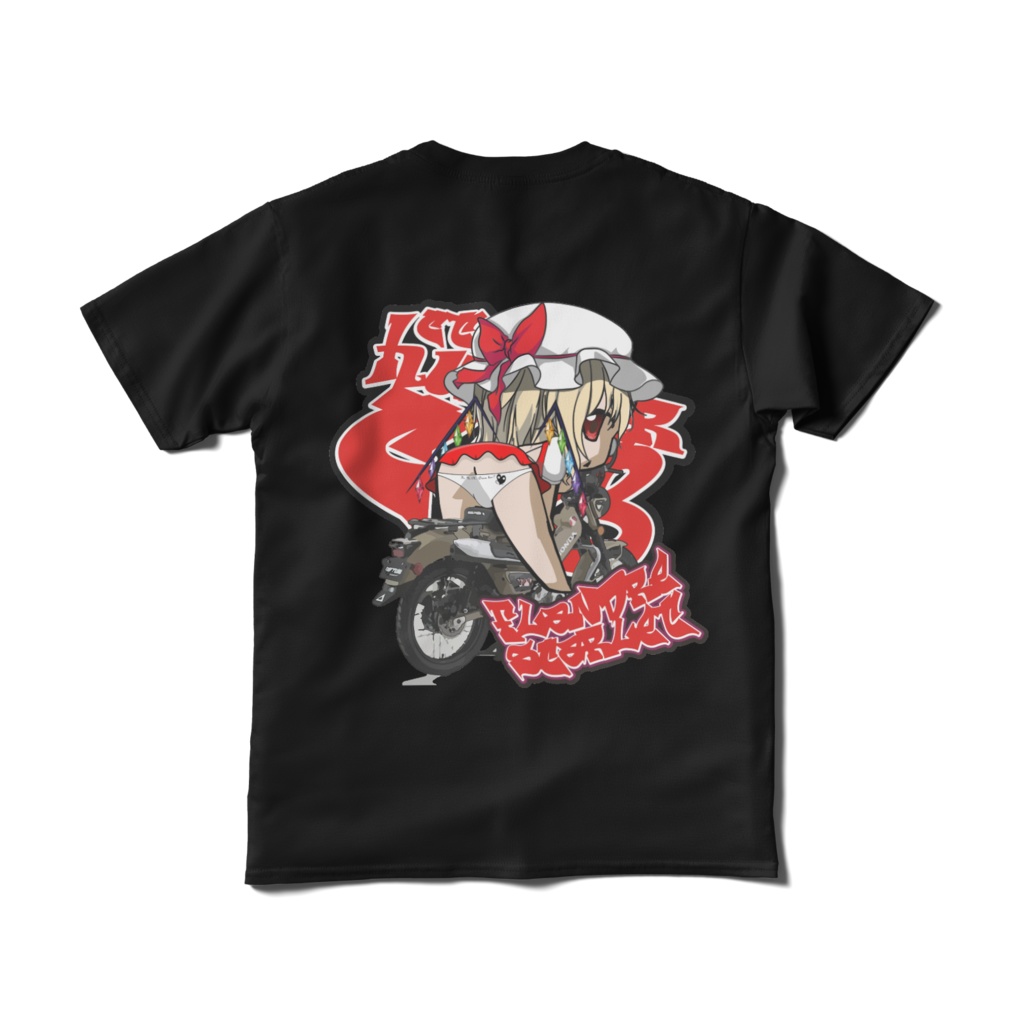 フランドール・スカーレット×ハンターカブ Tシャツ