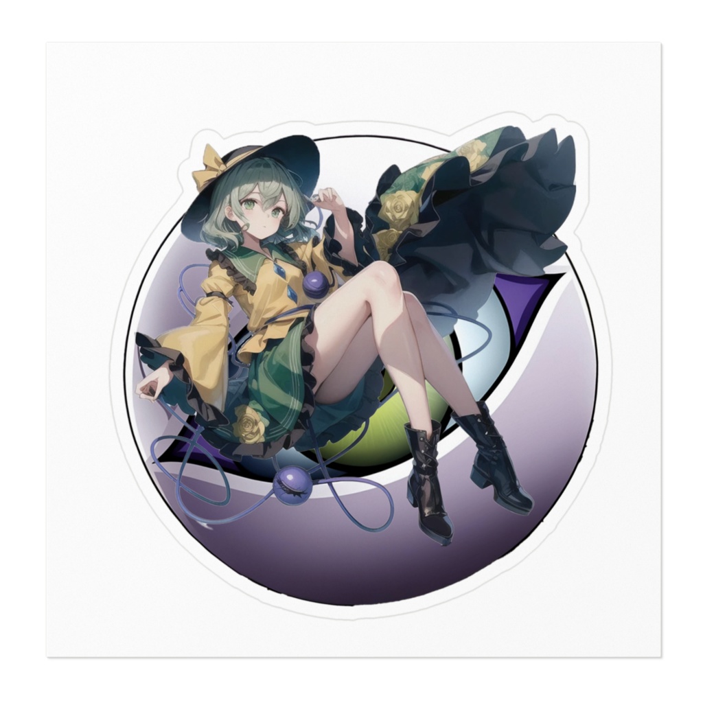 古明地こいし-01 東方Projectステッカー