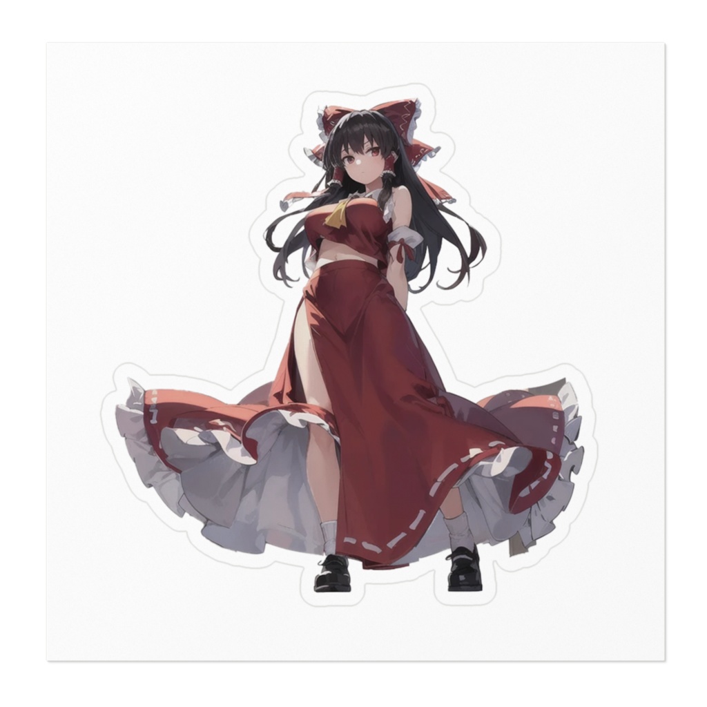 DC東方Projectステッカー 博麗霊夢01