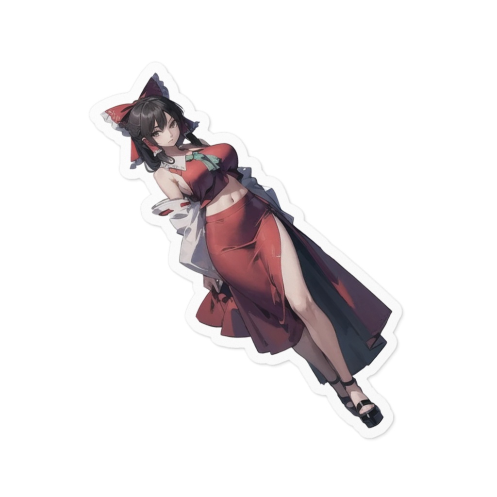 DC東方Projectステッカー 博麗霊夢02