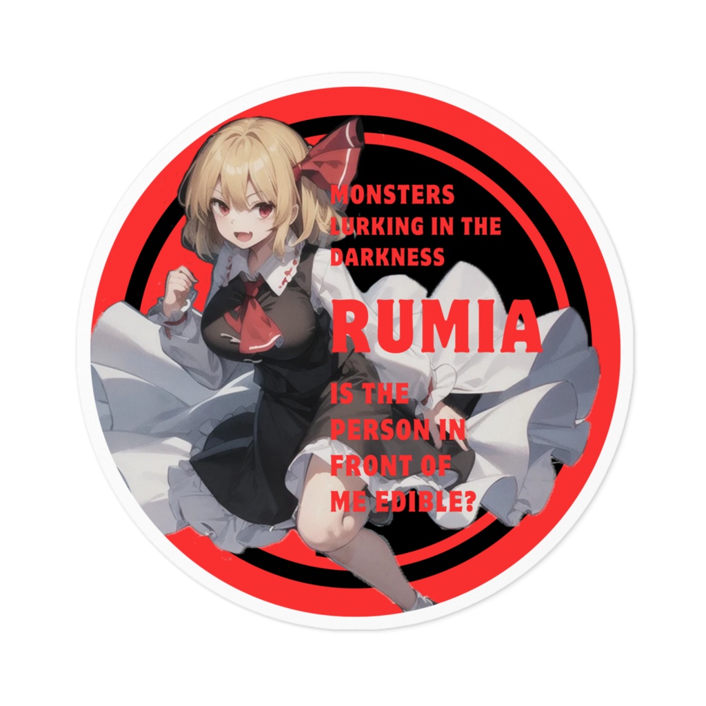 DC東方Projectステッカー　ルーミア01