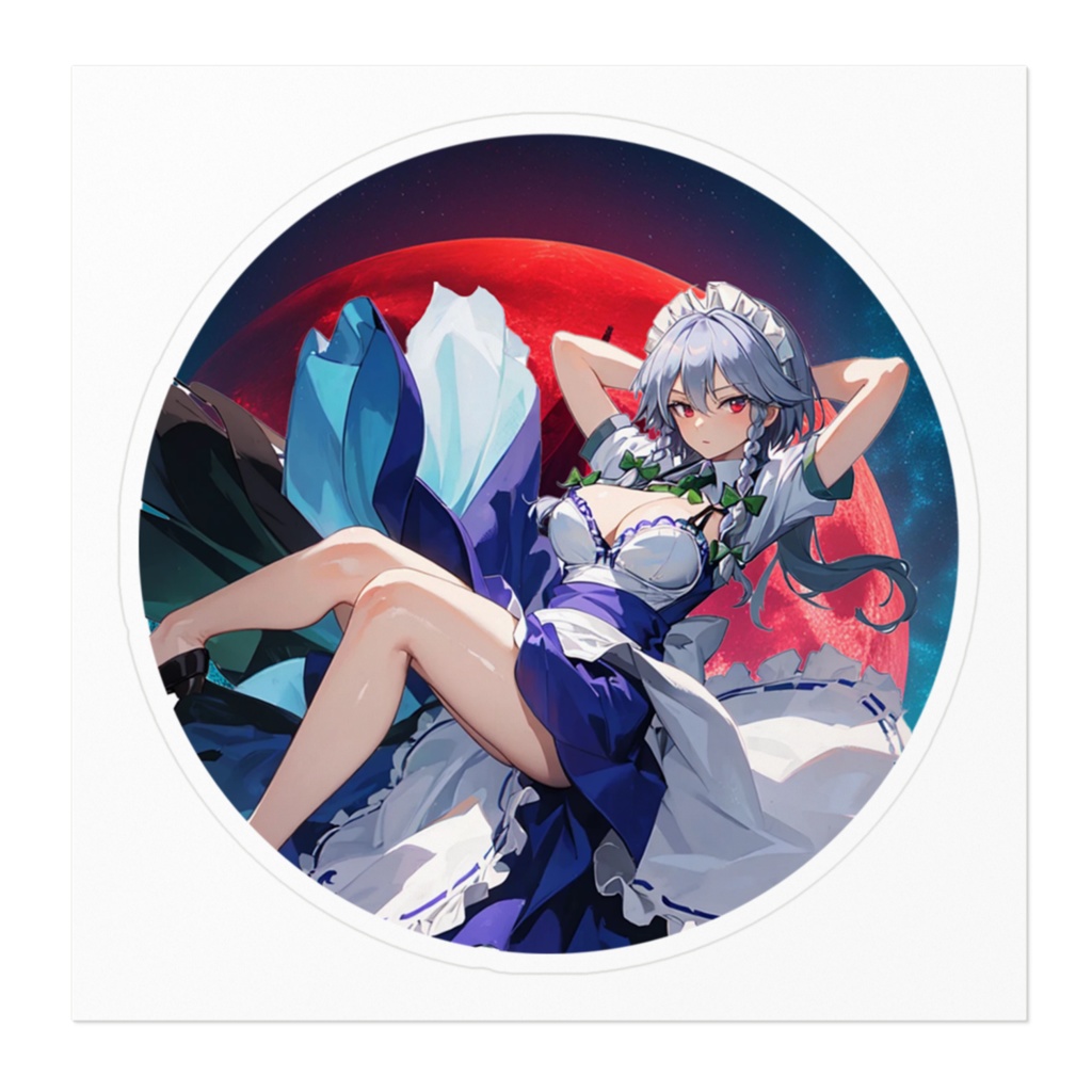 DC東方Projectステッカー 十六夜咲夜01