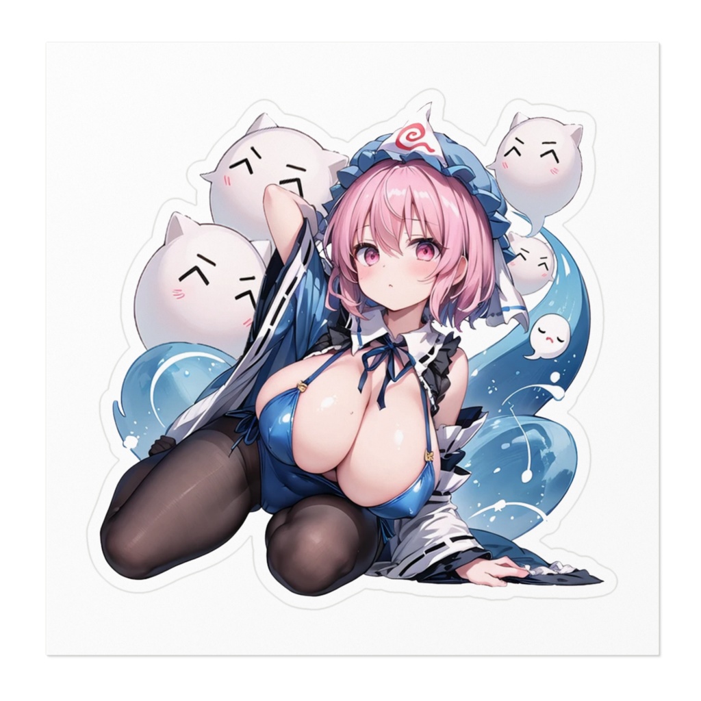 DC東方Projectステッカー 西行寺幽々子01