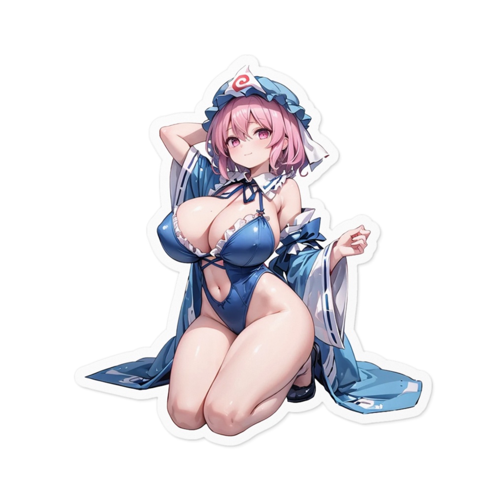 DC東方Projectステッカー 西行寺幽々子02