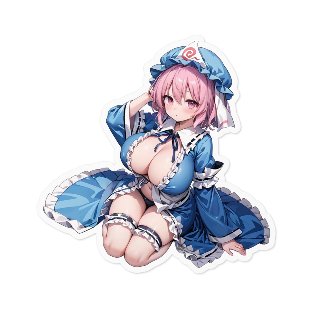 DC東方Projectステッカー 西行寺幽々子03