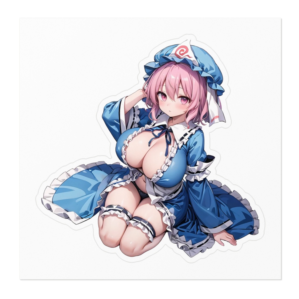 DC東方Projectステッカー 西行寺幽々子03