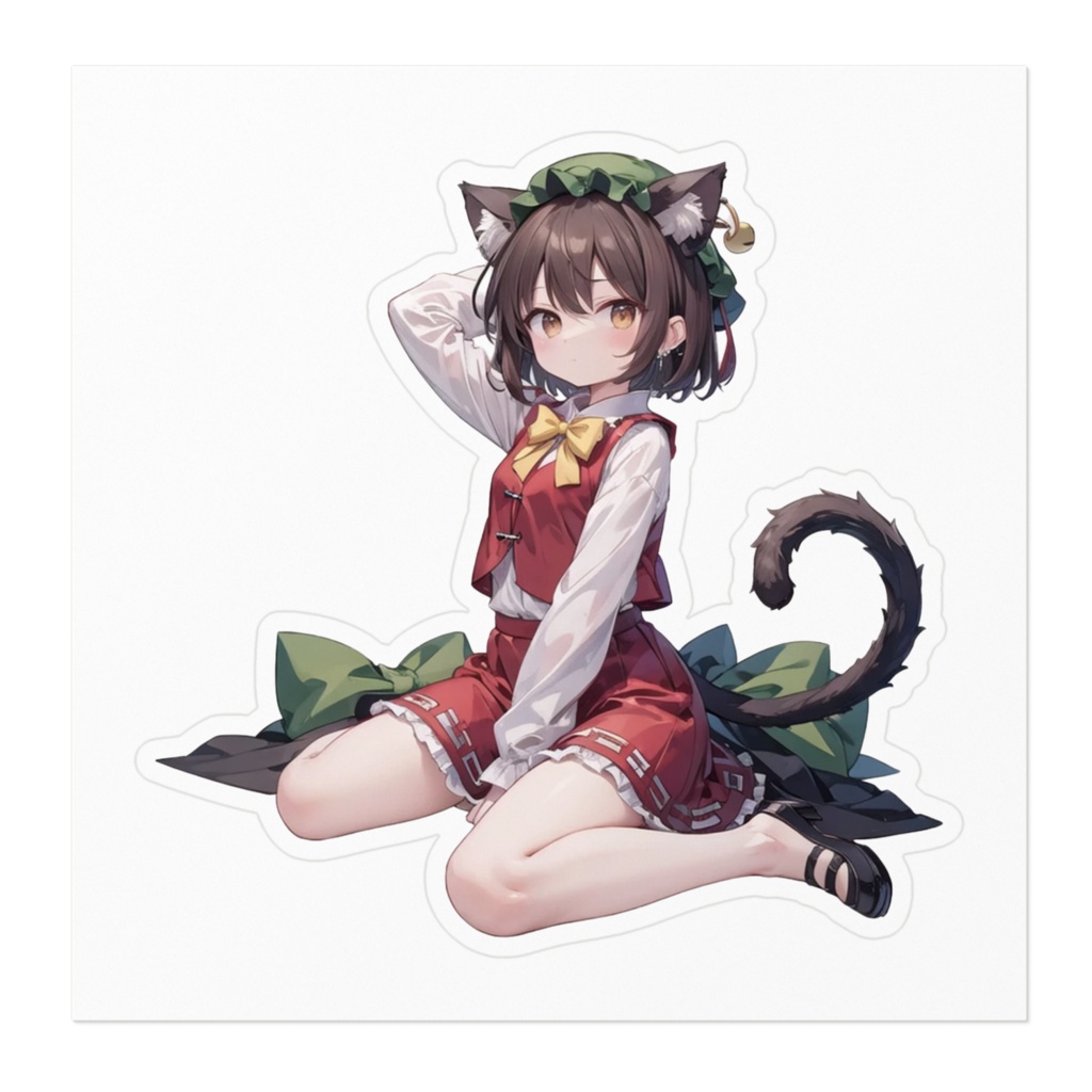 DC東方Projectステッカー 橙(chen)02