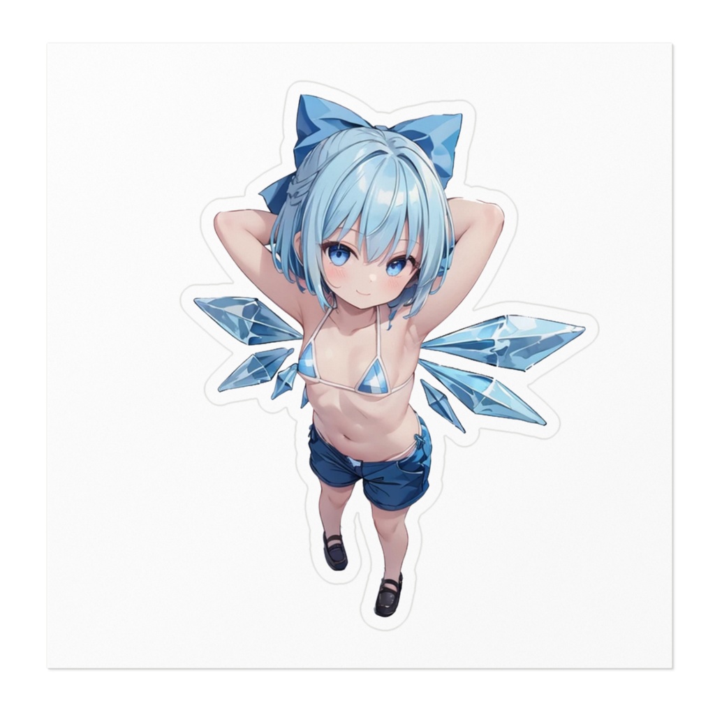 DC東方Projectステッカー チルノ(日焼けver)02