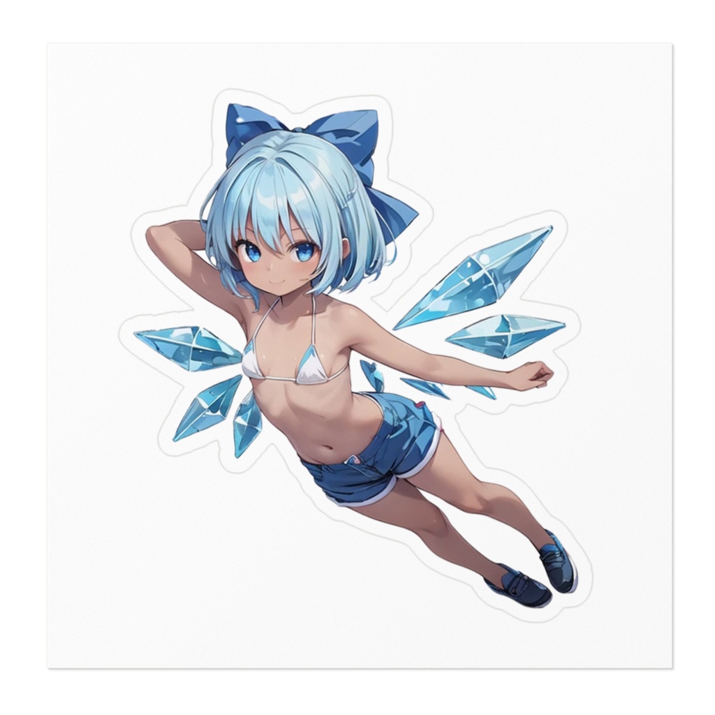 DC東方Projectステッカー チルノ(日焼けver)03