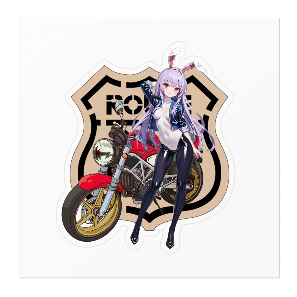 DC東方Projectステッカー 鈴仙・優曇華院・イナバ バイク用ステッカー01