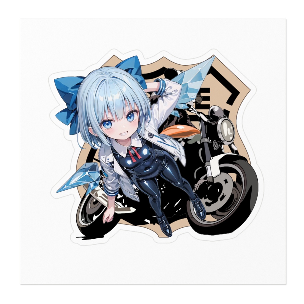 DC東方Projectステッカー チルノ バイク用ステッカー03
