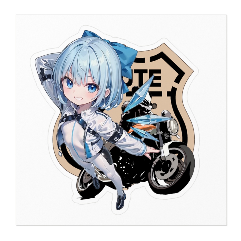 DC東方Projectステッカー チルノ バイク用ステッカー04