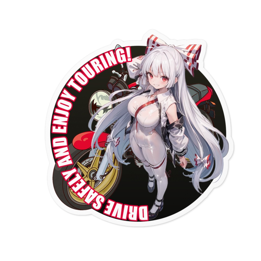 DC東方Projectバイク用ステッカー 藤原妹紅02