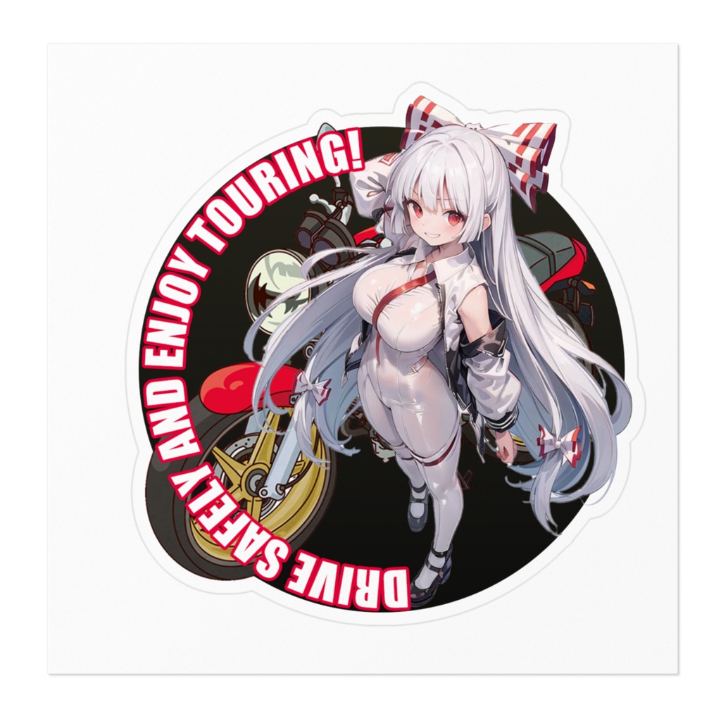 DC東方Projectバイク用ステッカー 藤原妹紅02