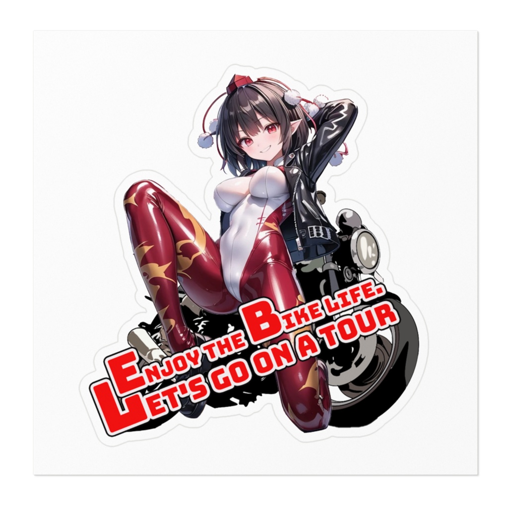 DC東方Projectバイク用ステッカー 射命丸文01