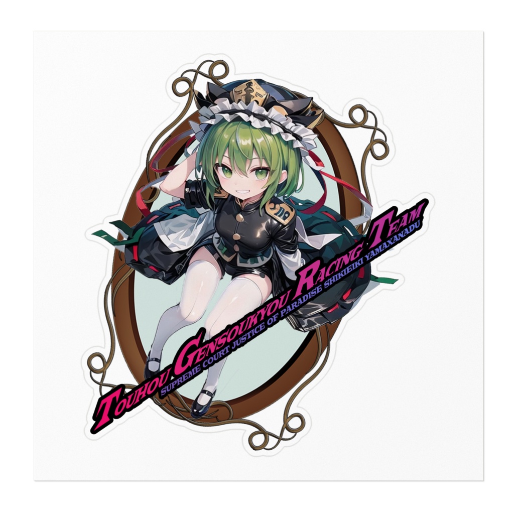 DC東方Projectバイク用ステッカー 四季映姫・ヤマザナドゥ01