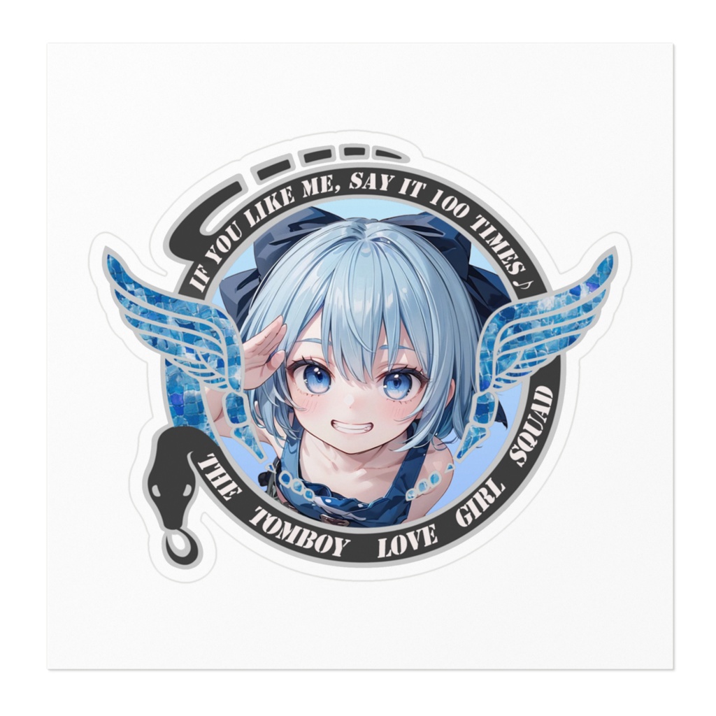 DC東方Projectミリタリーステッカー チルノ04