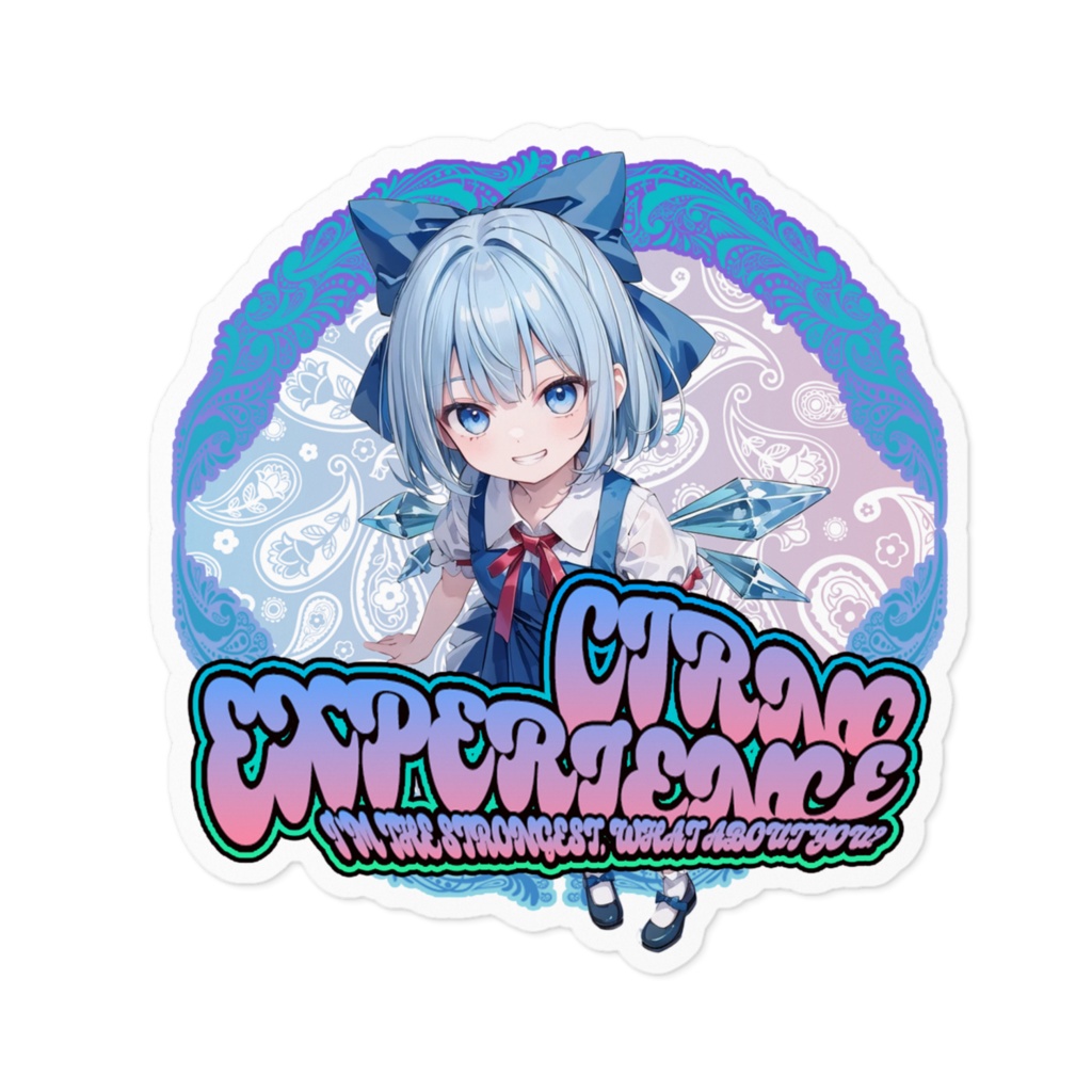 DC東方Projectステッカー チルノ サイケデリックver