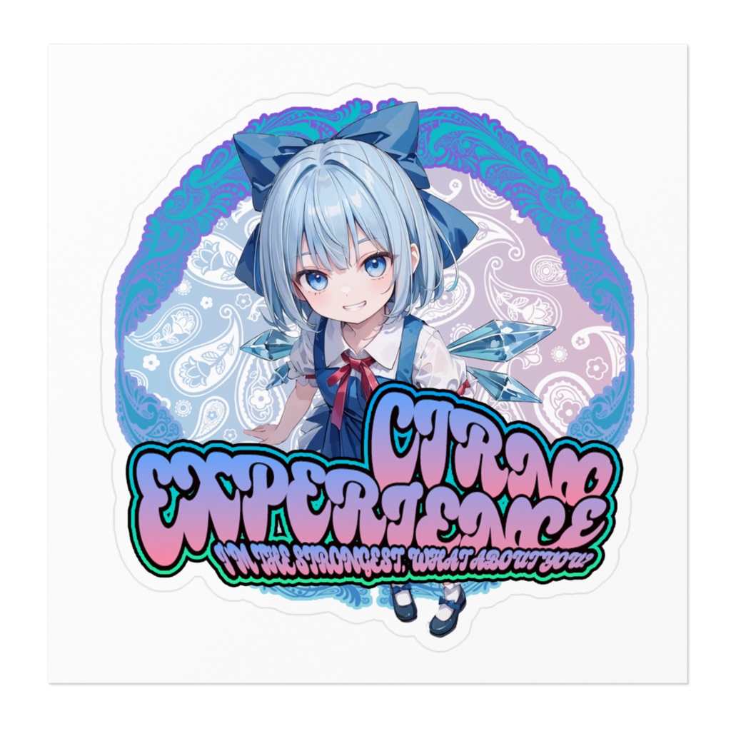 DC東方Projectステッカー チルノ サイケデリックver