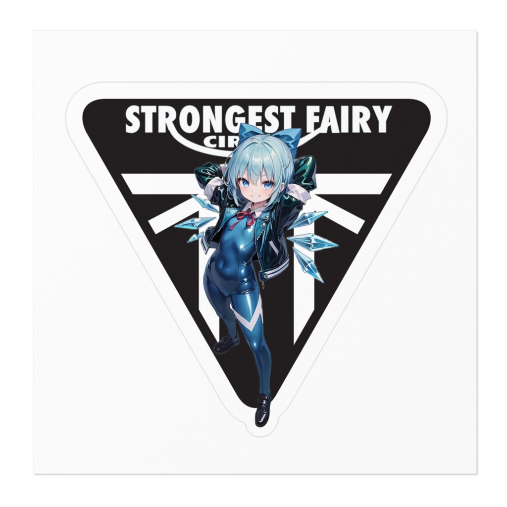 DC東方Projectバイク用ステッカー チルノ06