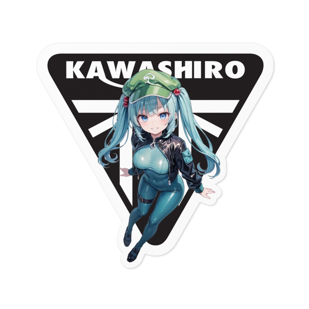 DC東方Projectバイク用ステッカー 河城にとり02