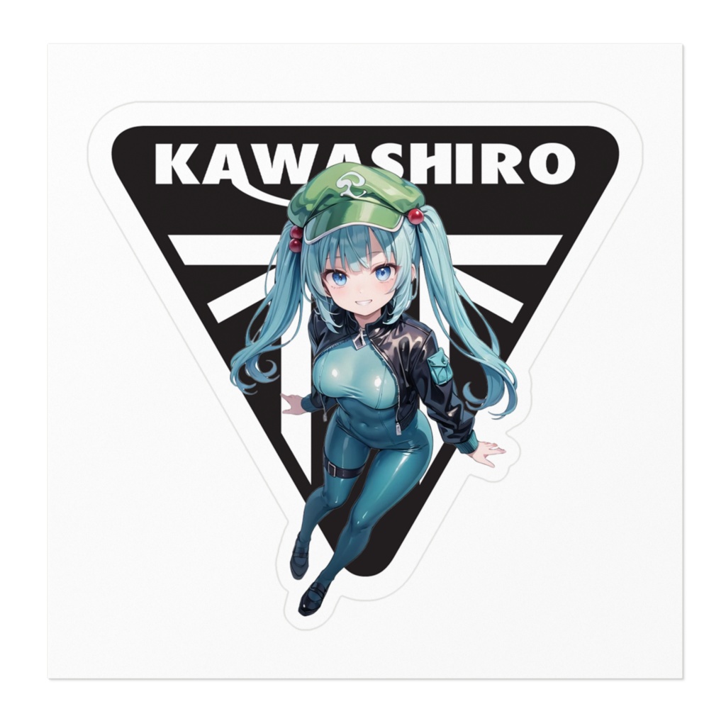 DC東方Projectバイク用ステッカー 河城にとり02