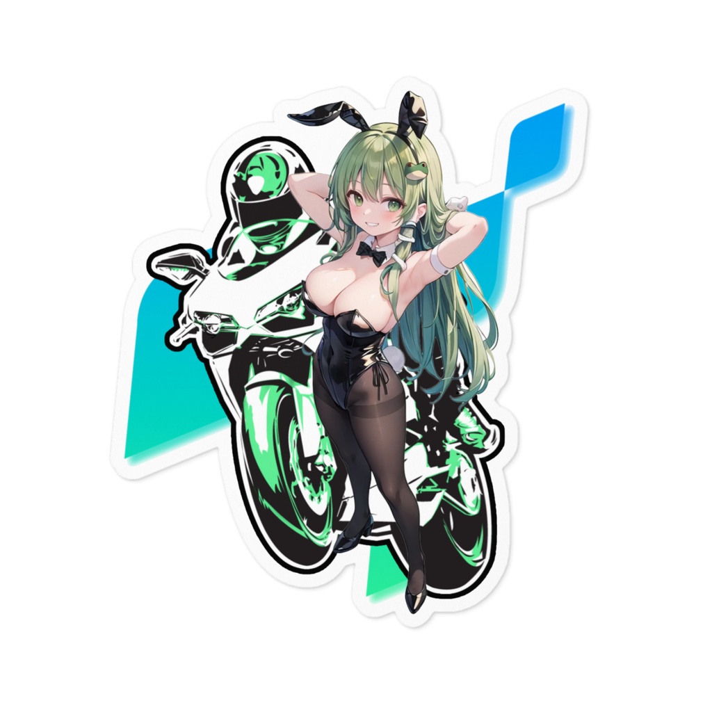DC東方Projectバイク用ステッカー 東風谷早苗01