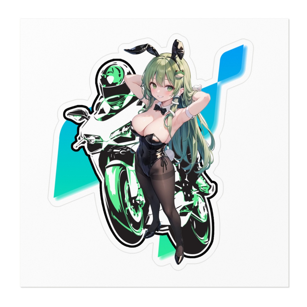 DC東方Projectバイク用ステッカー 東風谷早苗01