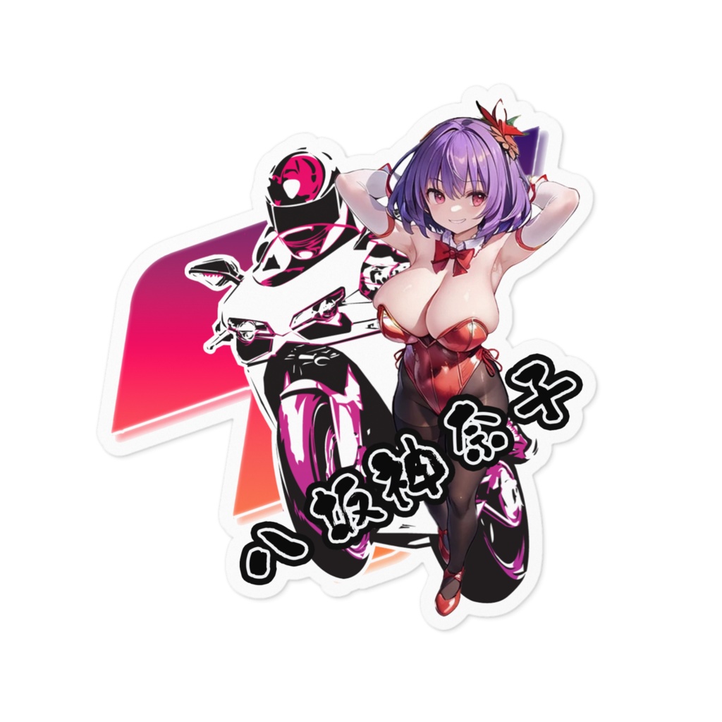 DC東方Projectバイク用ステッカー 八坂神奈子01