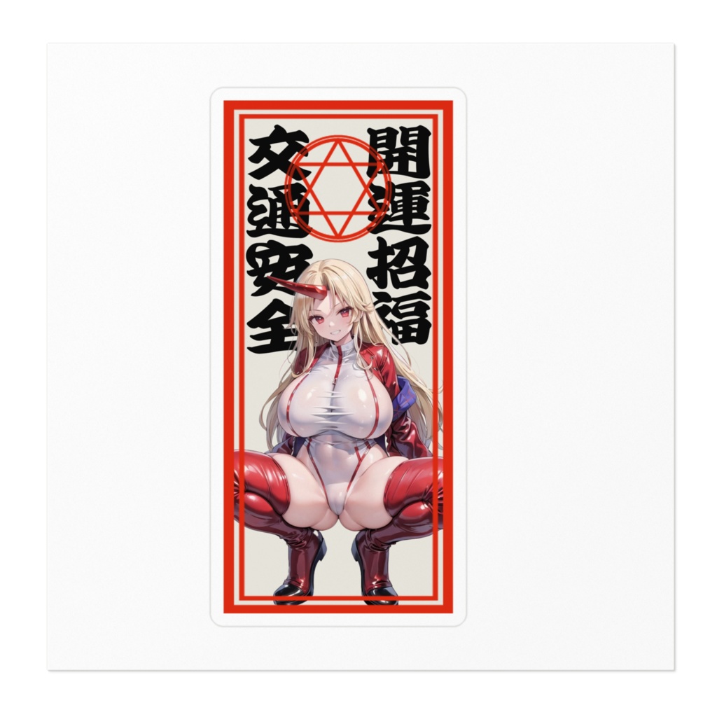 DC東方Projectステッカー 星熊勇儀交通安全ステッカー