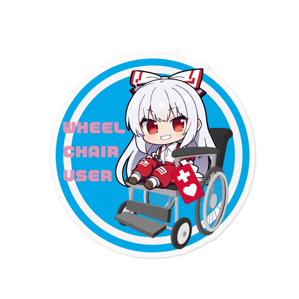 DC東方Projectステッカー ちびきゃら 藤原妹紅+