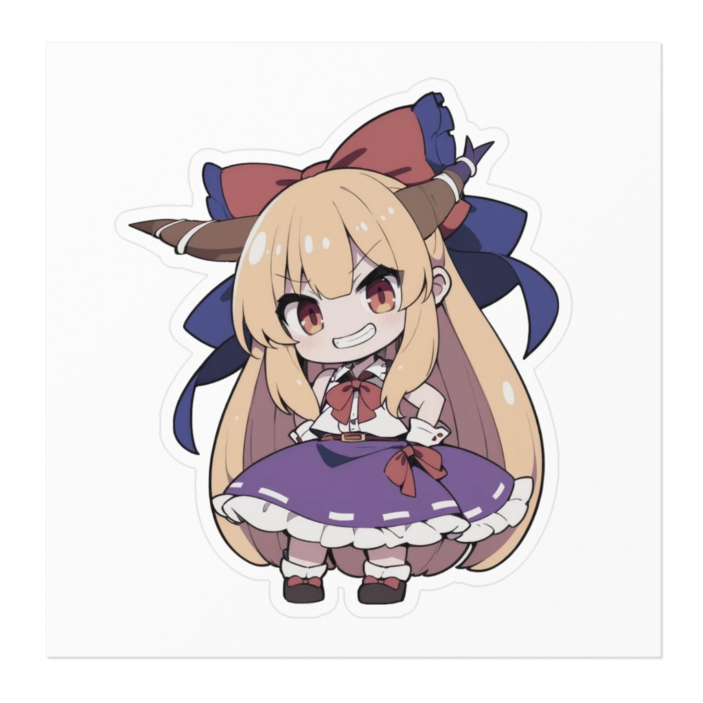 DC東方Projectステッカー 伊吹萃香 ちびキャラver01